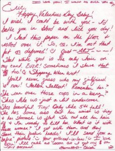 Christa Pike one page handwritten letter (DISCOUNTED NO ENVELOPE)