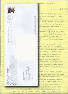 Phillip Jablonski - Handwritten Letter and Envelope