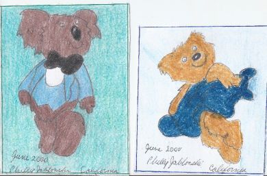Phillip Jablonski - (2) Small Teddy Bear Drawings