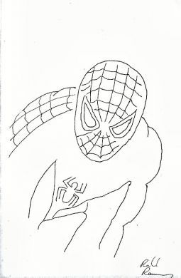Richrd Ramirez Spiderman drawing