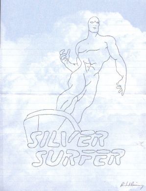 Richard Ramirez Silver Surfer drawing