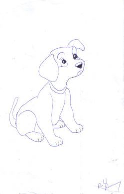 Richard Ramirez cartoon dog drawing