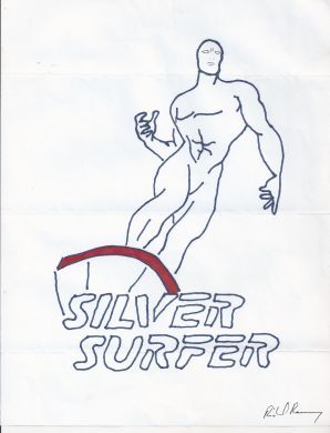 Richard Ramirez - THE NIGHT STALKER - 8x11 Silver Surfer Artwork