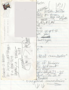 Robert J. Bardo - Handwritten Letter and Envelope