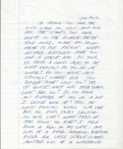 Richard Ramirez - THE NIGHT STALKER - Handwritten Letter (DISCOUNTED - NO ENVELOPE)