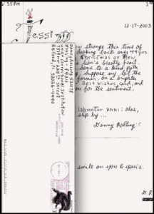 Danny H. Rolling handwritten letter + envelope