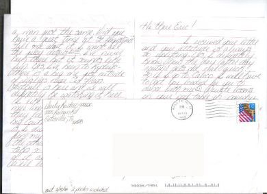 Darlie Routier two page handwritten letter and envelope