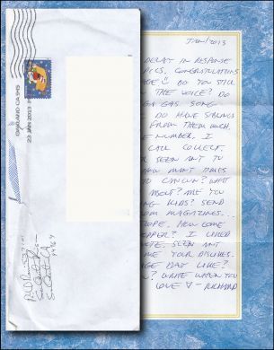 Richard Ramirez - THE NIGHT STALKER - Handwritten Letter and Envelope