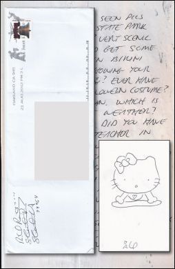 Richard Ramirez handwritten letters(2) and envelope + drawing