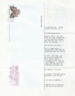 Robin Lee Row - Typed Letter Signed and Envelope
