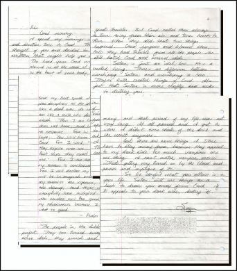 Sean Richard Sellers handwritten letter 1997 *RARE CONTENT*