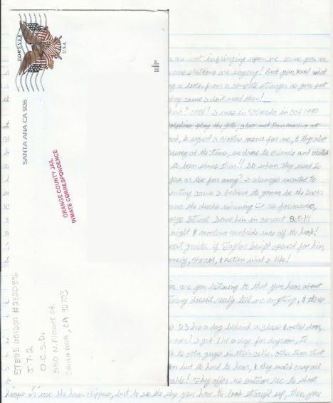 Steve Gordon - Handwritten Letter and Envelope