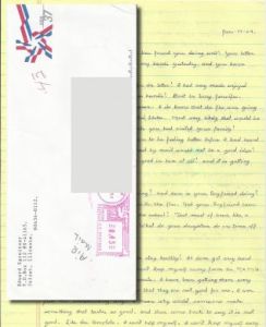 Edward Spreitzer - CHICAGO RIPPER - Handwritten Letter and Envelope