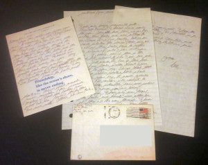 Theodore Robert Bundy - Christmas Card, Letter and Envelope from 1985