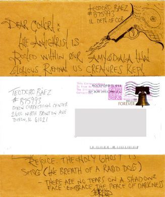 Teodoro Baez handwritten letter and envelope