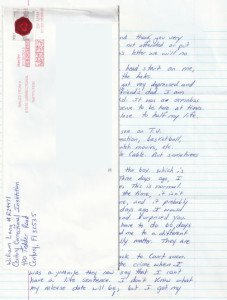 William Lang - Handwitten Letter and Envelope