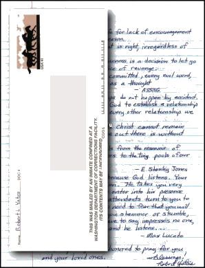 Robert Yates three page letter with envelope